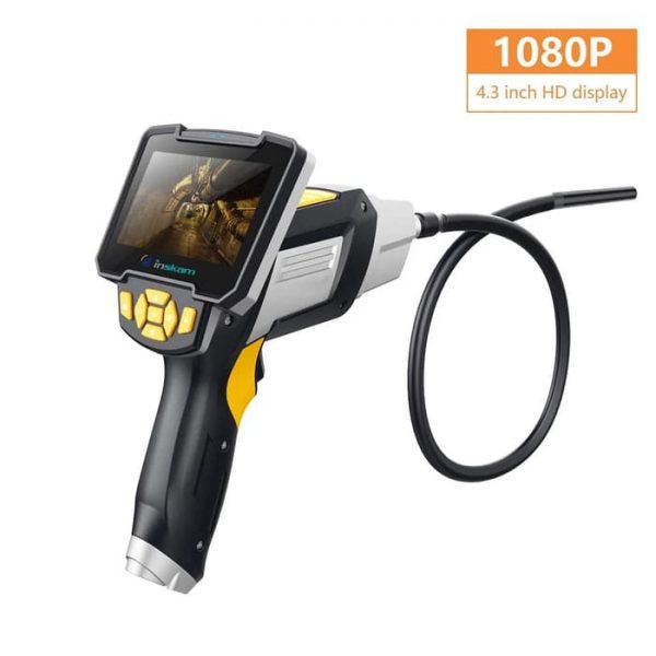 1080P 4.3 Inch Color Endoscope Camera Inspection 10m Cable car repair