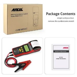 Ancel BST500 Battery Tester with Thermal Printer