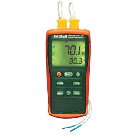 Extech EA10 EasyView Dual Input Thermometers