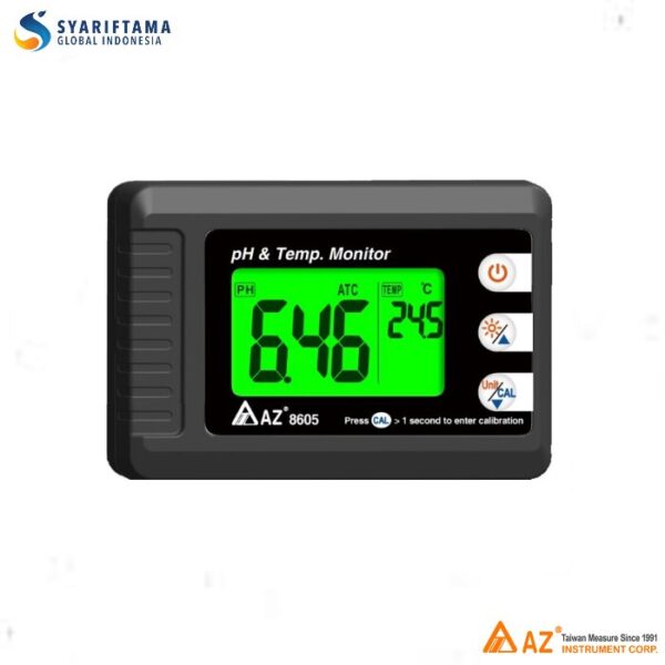AZ Instrument 8605 Big Display Compact pH & Temperature Monitor