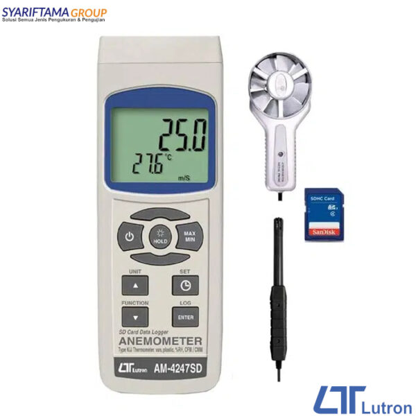 Lutron AM-4247SD Metal Vane Anemometer