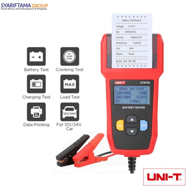 UNI-T UT675A Digital Car Battery Tester